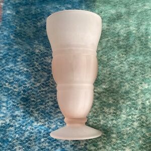 MCM Pink Frosted Glass Soda (Milkshake) Tumbler
